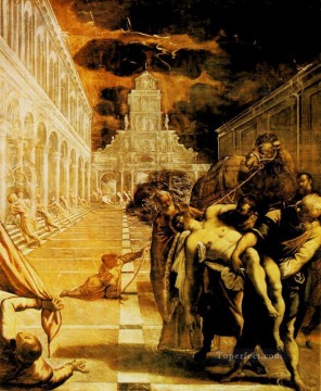  Teal Deco Art - The Stealing of the Dead Body of St Mark Italian Renaissance Tintoretto